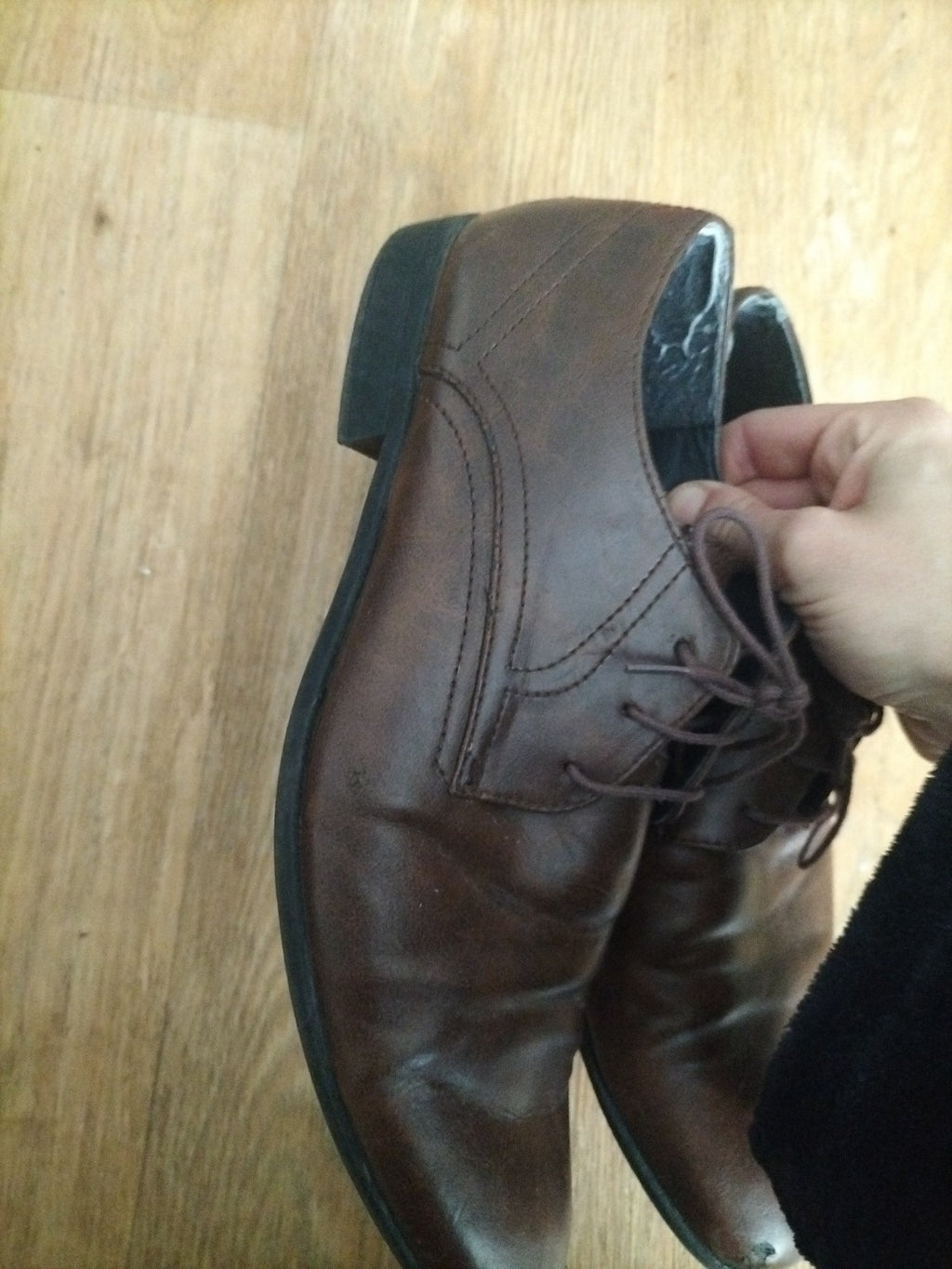 Mens Burton Size UK 8 Brown Smart Shoes