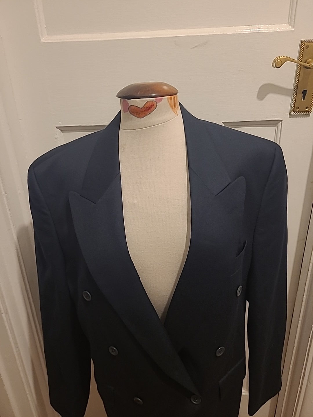 Mens Horne Brothers Size 38R Navy Padded Lined Blazer