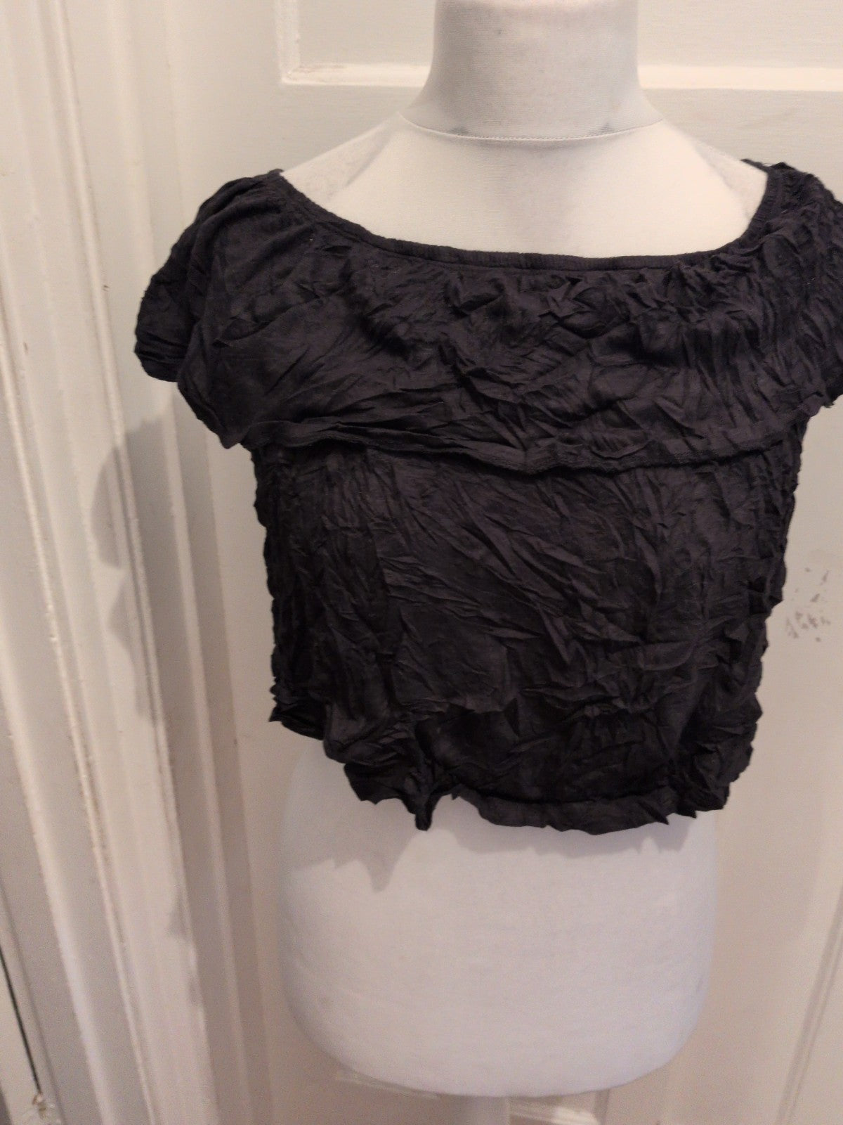 New Look 8 Black Sleeveless T-shirt Ladies