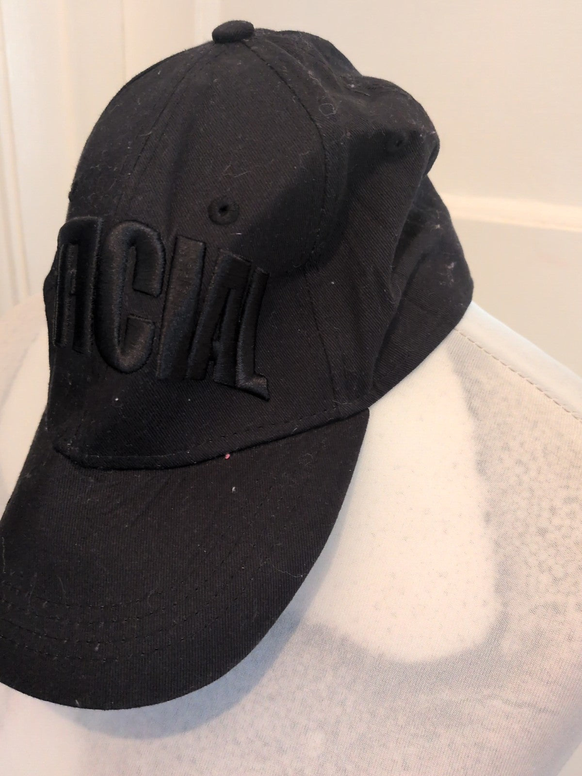 Boohoo Office Black Baseball Cap