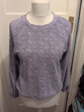 Ladies River Island Size XS Oversized Purple Jumper