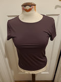 Ladies Primark Size M Dark Purple Short Sleeved Tee
