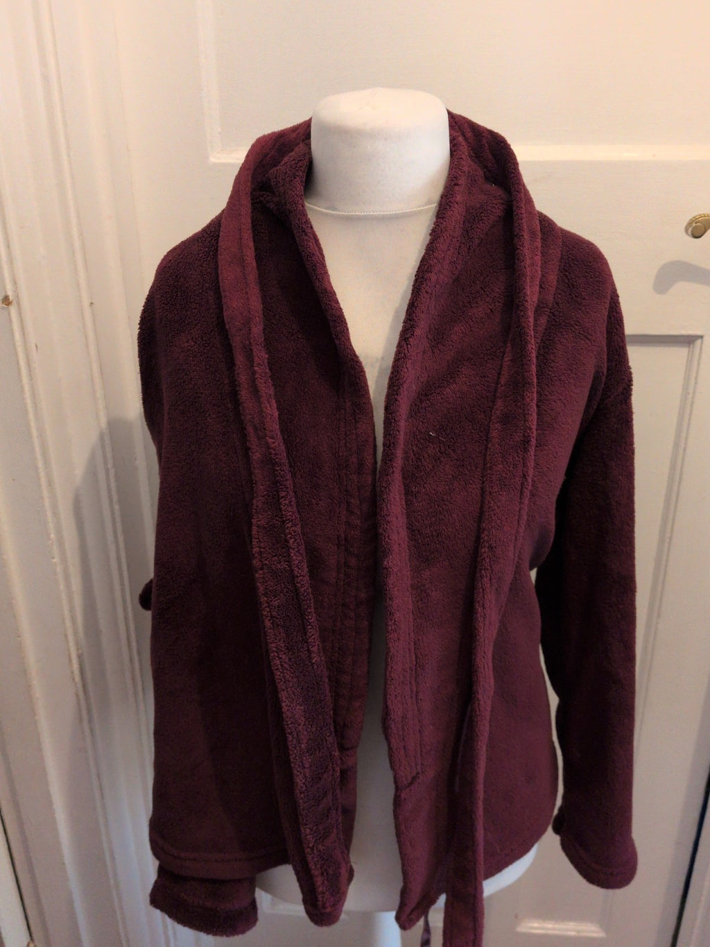 Marks And Spencer 8-10 Cranberry Dressing Gown Robe