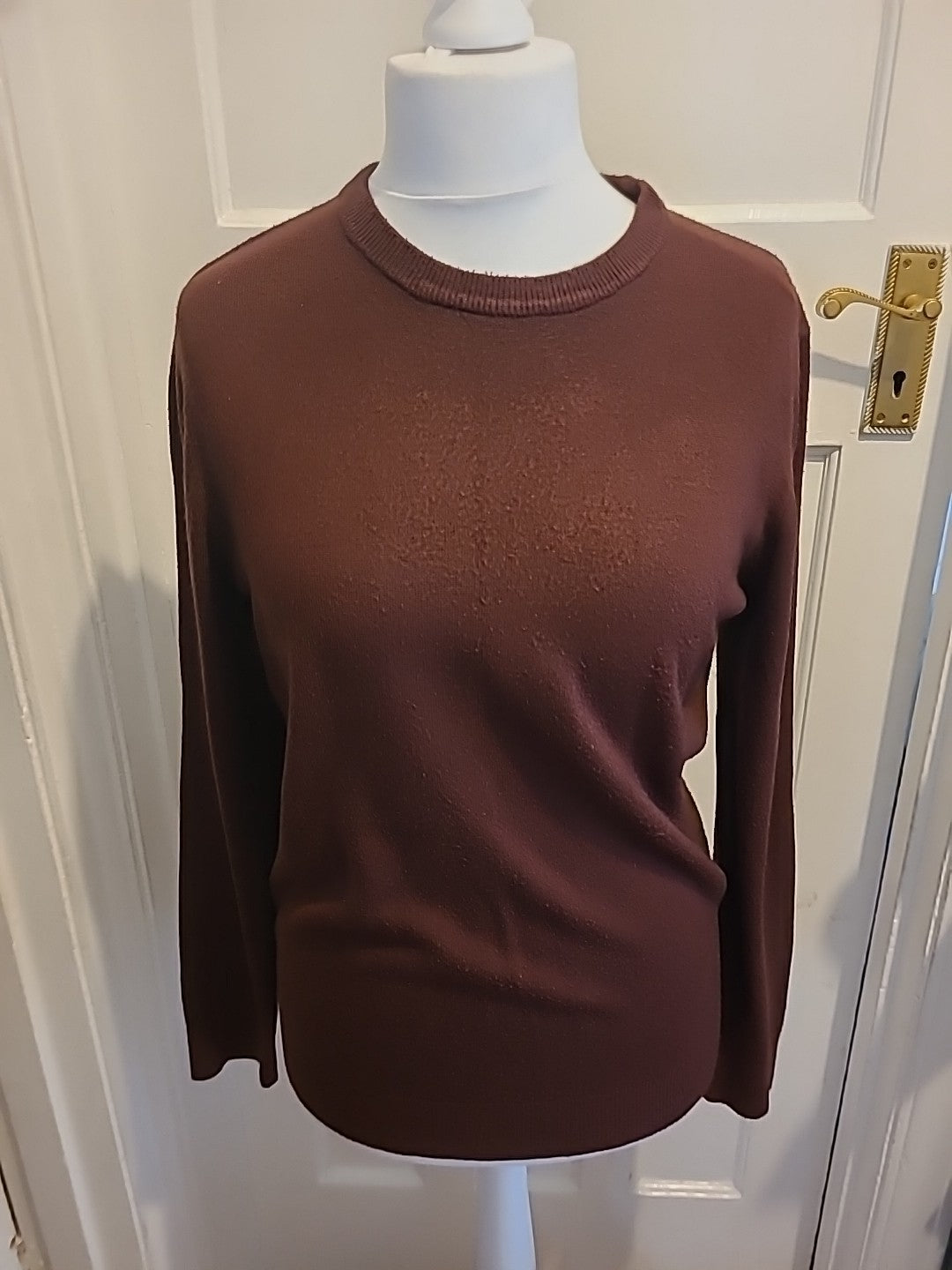 Mens Easy Size M Purple Pullover Jumper