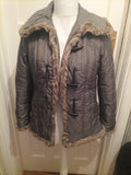 Ladies Chianti Size 12 Grey Faux Fur Jacket