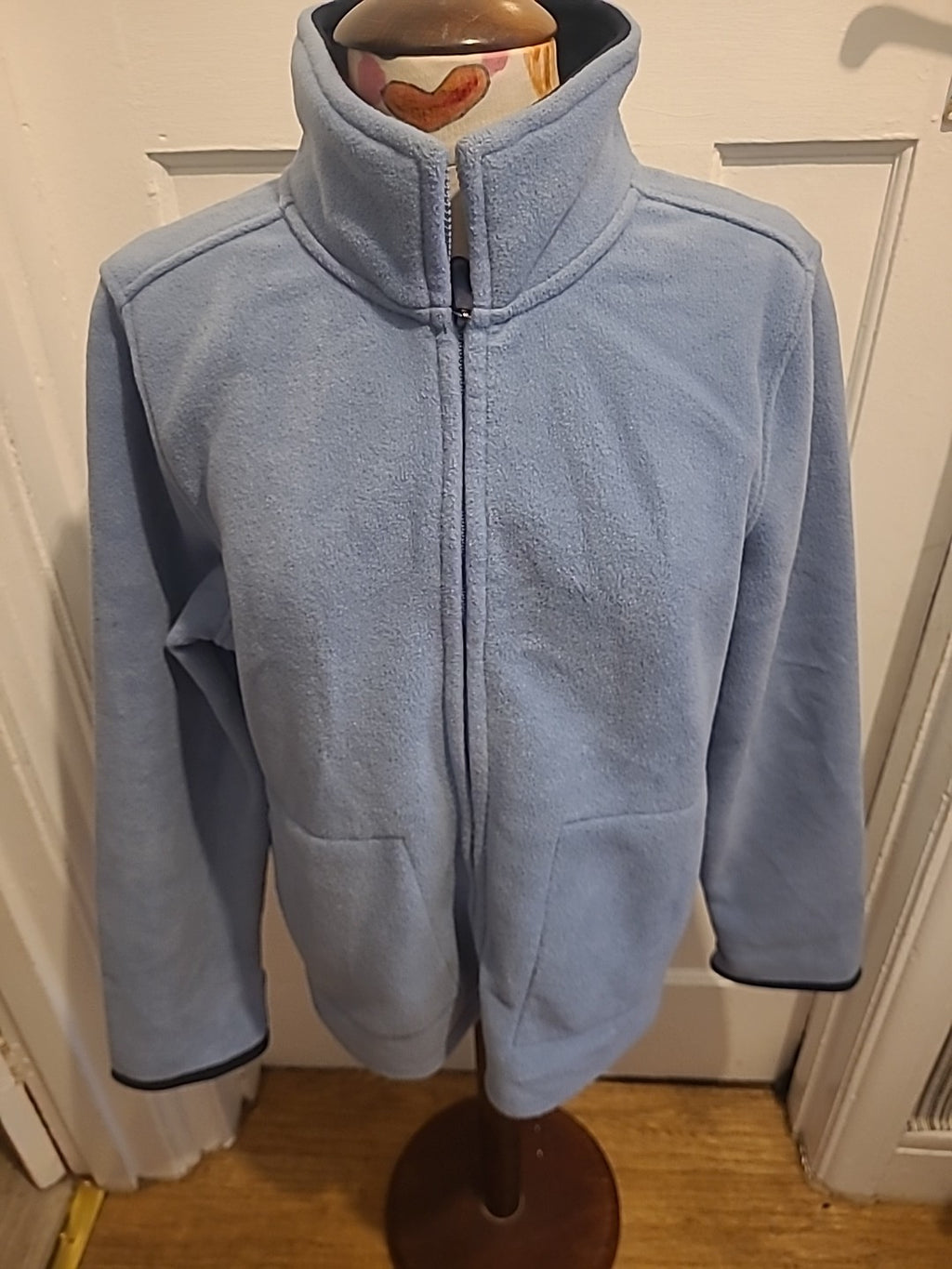 Mens B.C Clothing Size Large Blue Zip Through Warm Jacket