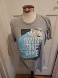 Mens Adidas Size Small Grey Printed Short Sleeved Tshirt
