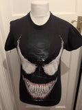 Mens Marvel Size Small Black Printed Short Sleeved T-shirt