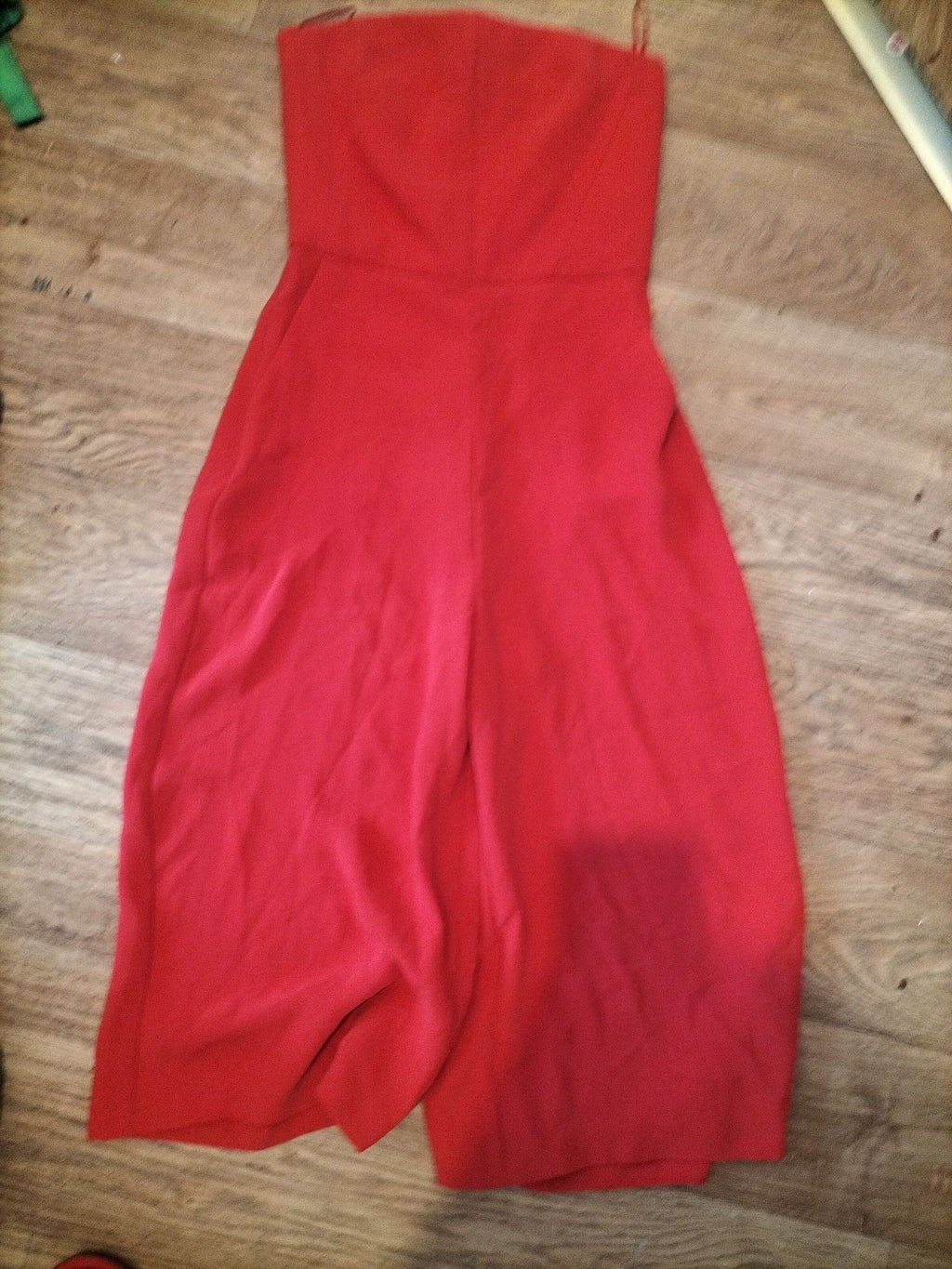 Ladies Topshop Size 6 Orange Sleeveless Strapless Jumpsuit