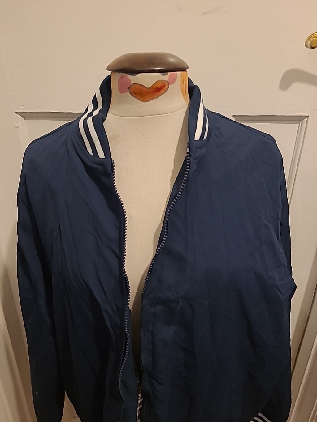 Ladies Jolliman Size XL Navy Lined Zip Through Jacket