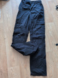 Ladies STR Size UK 4 Black Cargo Trousers