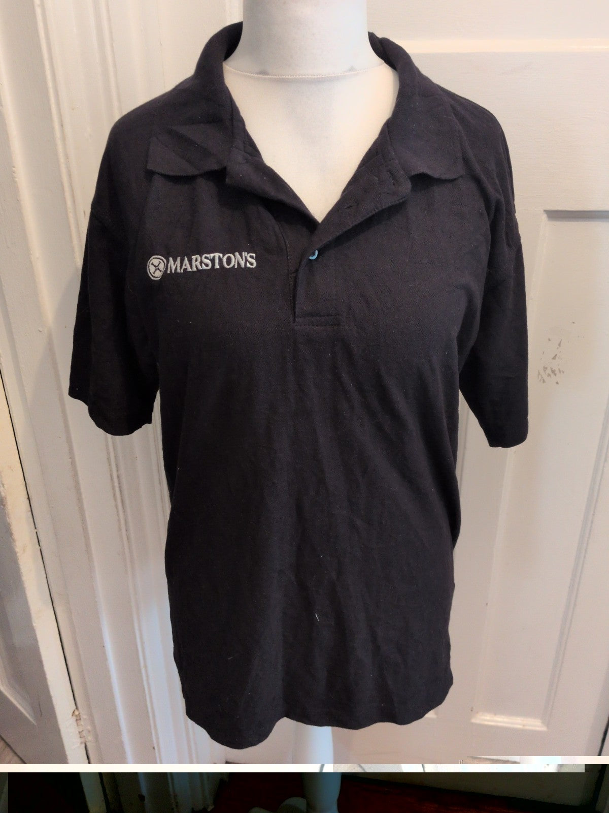 Large Black Marston's Polo Shirt