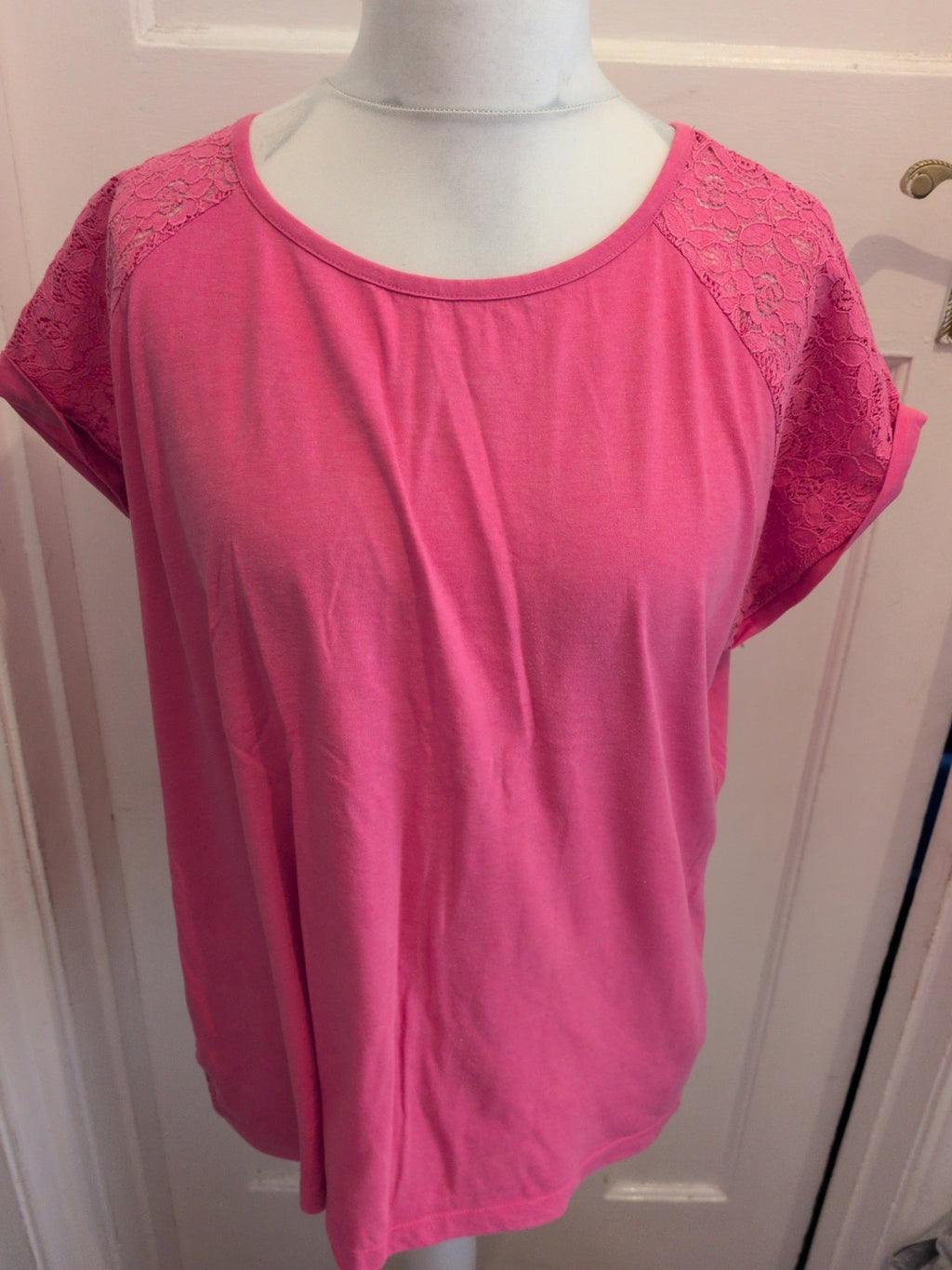 Love To Lounge 18-20 Pink Short Sleeve Pyjama Top