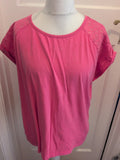 Love To Lounge 18-20 Pink Short Sleeve Pyjama Top