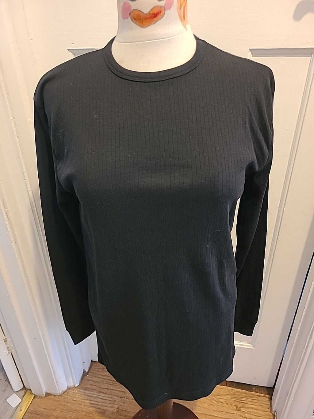 Mens Portwest Size Medium Black Long Sleeved Tshirt