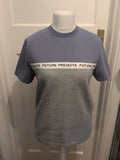 Primark Small Blue And Grey Short Sleeve Jumper