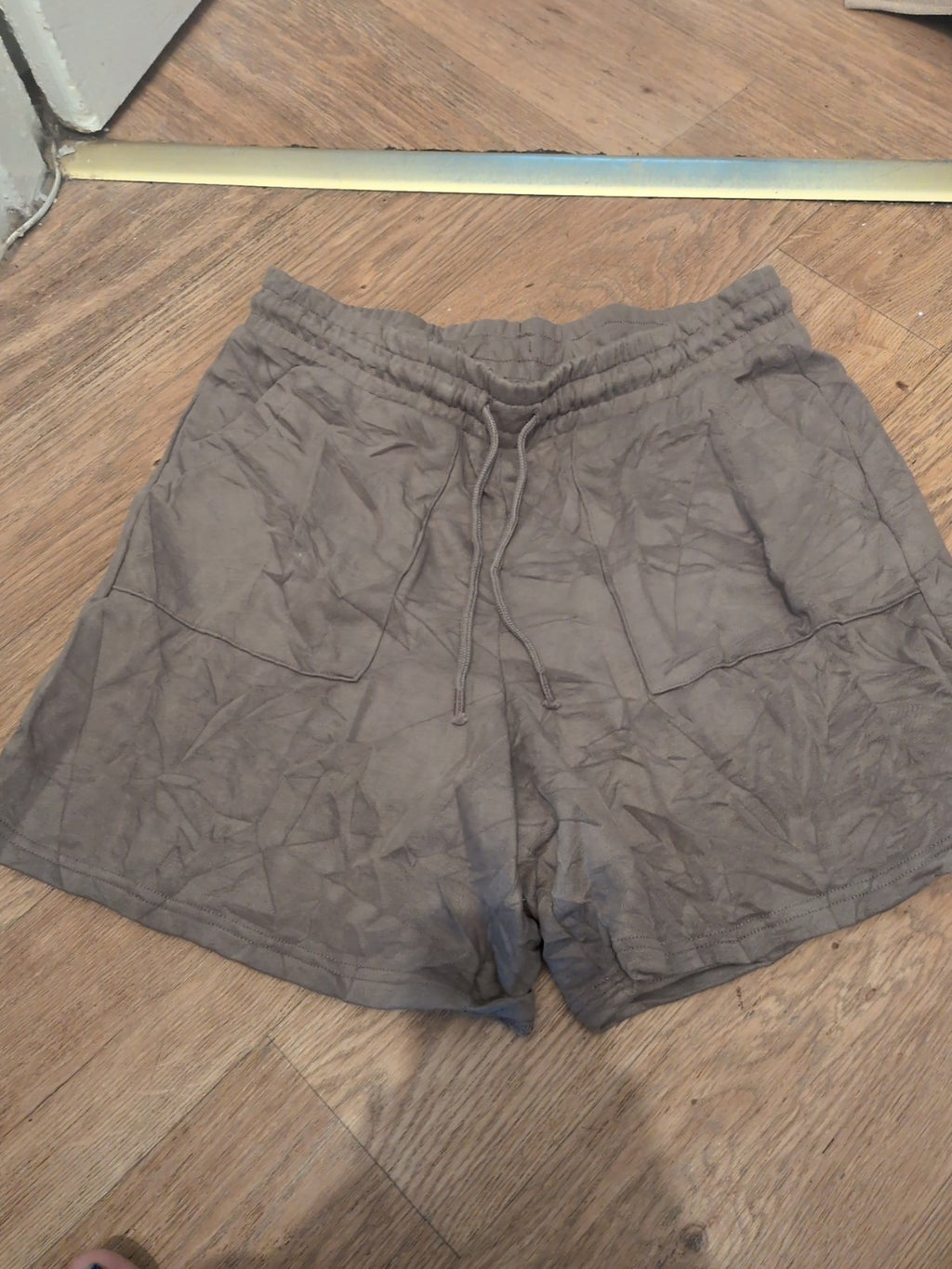 F&F Medium Brown Elasticated Sweat Shorts