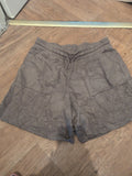 F&F Medium Brown Elasticated Sweat Shorts