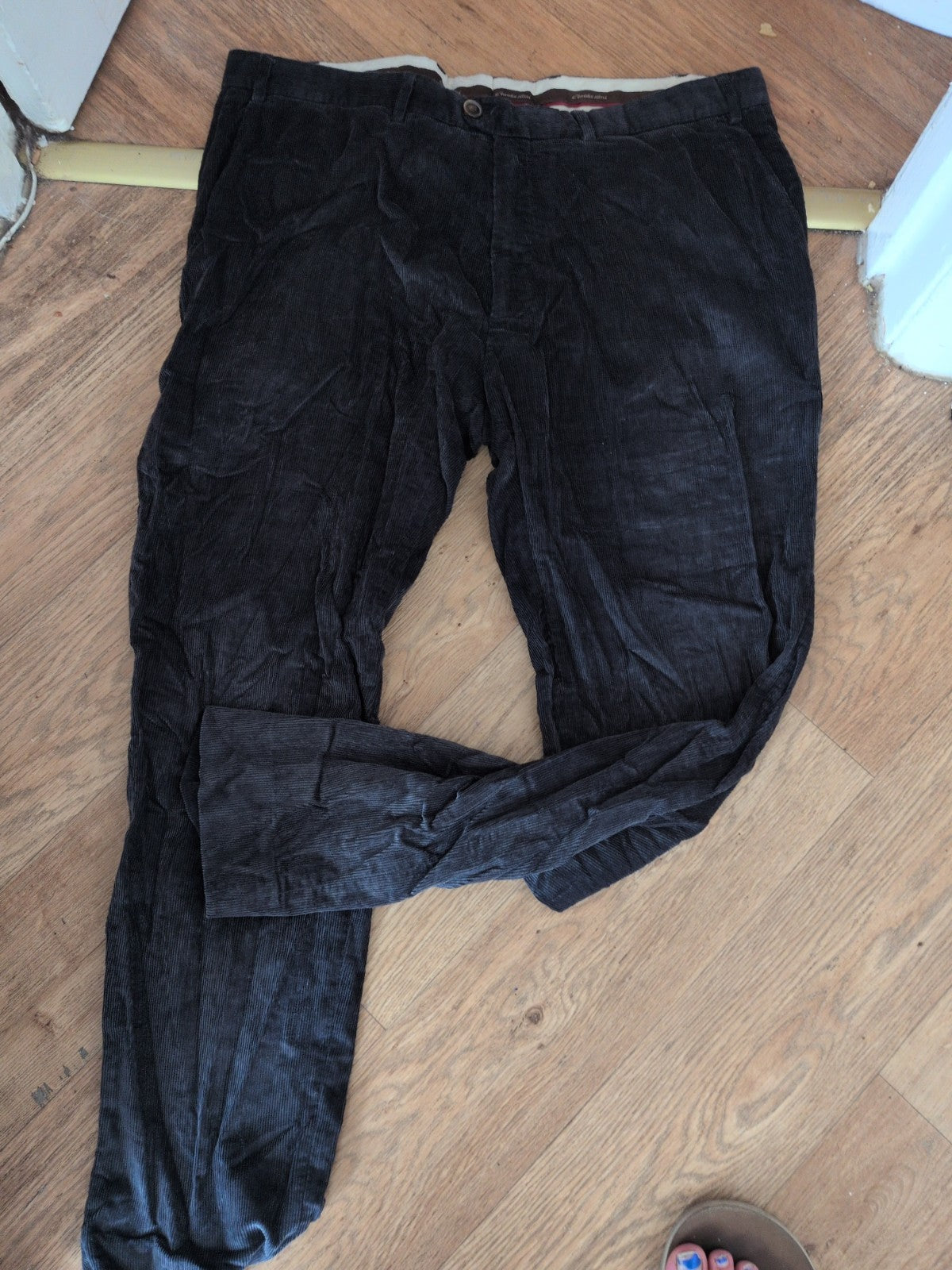 42-44 Navy Coderoy Trousers