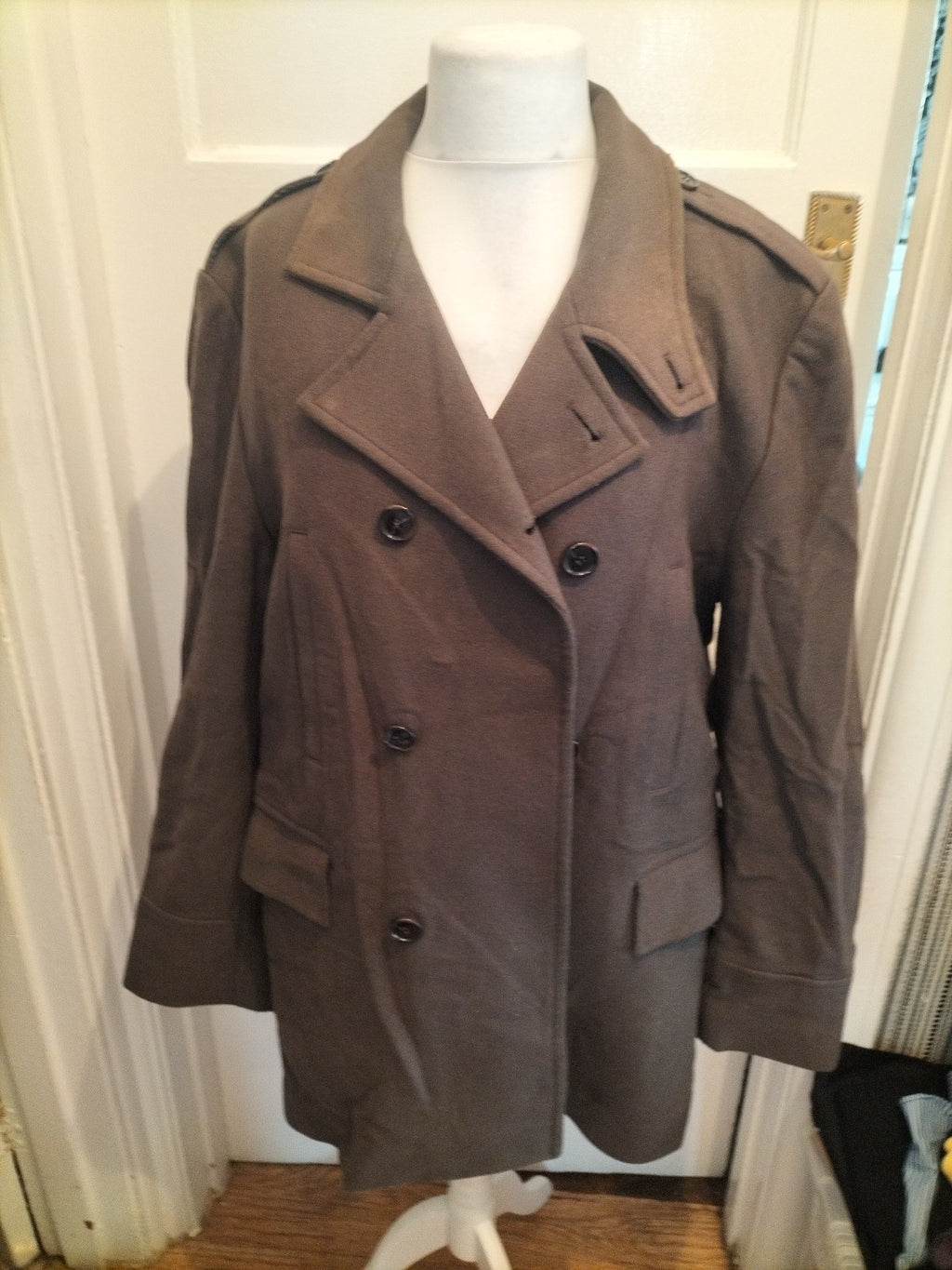 Mens Autograph Size Large Dark Taupe Lined Jacket