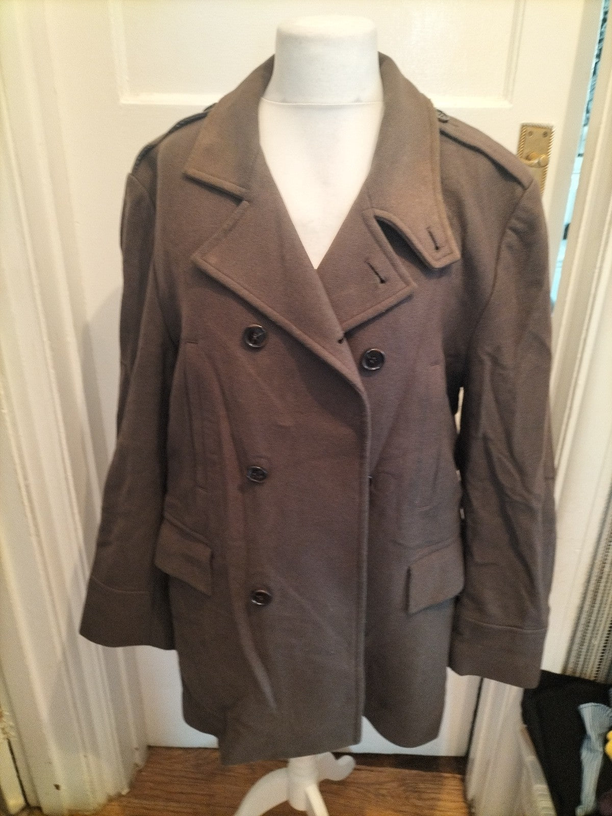 Mens Autograph Size Large Dark Taupe Lined Jacket