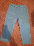 Ladies Damart Size 10 Turquoise Cropped Jeggings