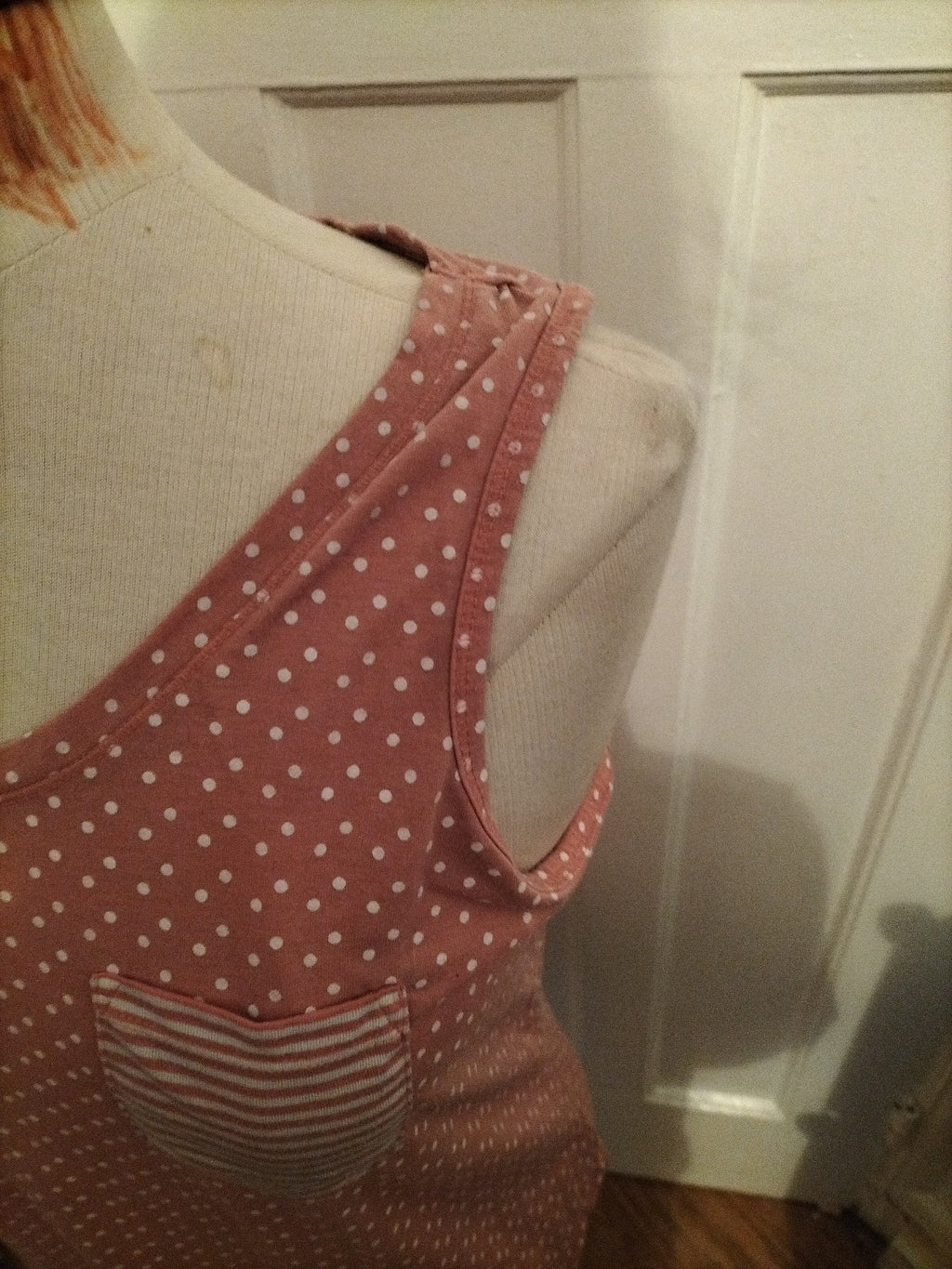 Ladies Matalan Size Medium Pink Polkadot Pyjama Top