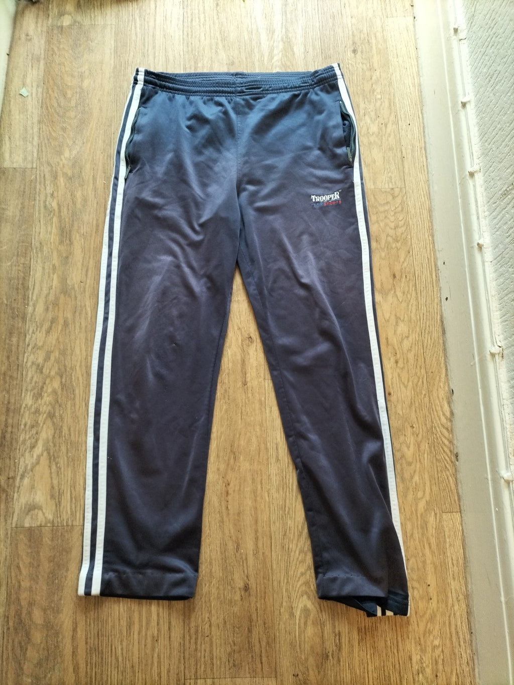 Mens Trooper Size Small Navy Elasticated Jogger Bottoms