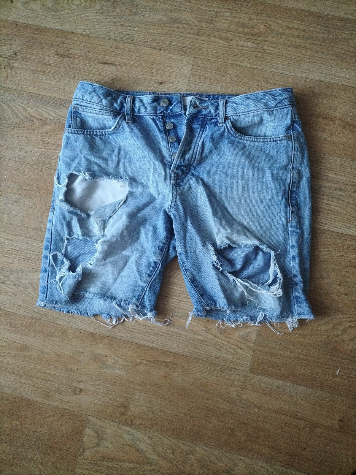 Men's Top Man Size 30w Blue Denim Short