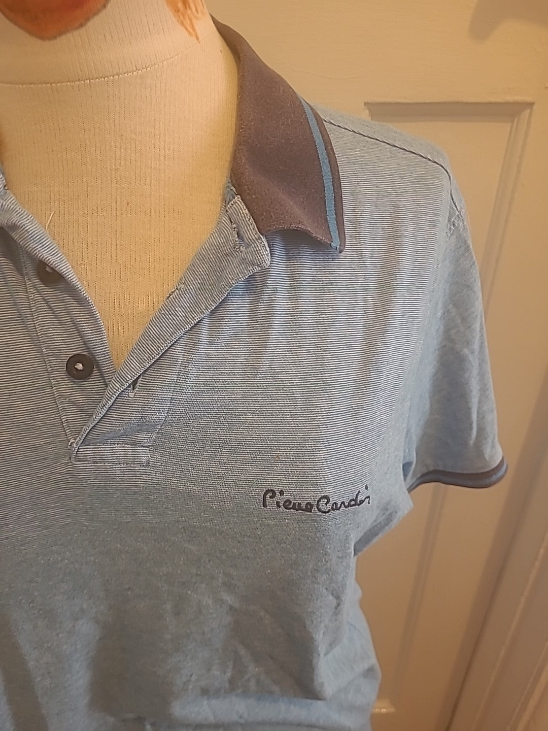 Mens Pierre Cardin Size Small Regular Fit Pale Blue Polo