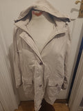 Ladies Finesse Size 18 Light Beige Lined Zipped Coat