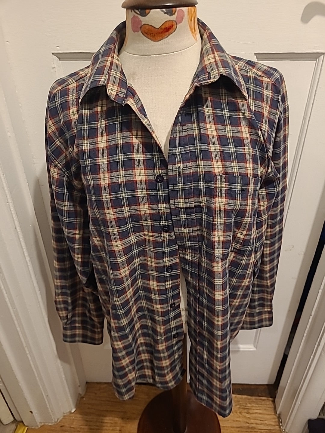 Mens Northwood Size Medium Multi Check Long Sleeved Shirt