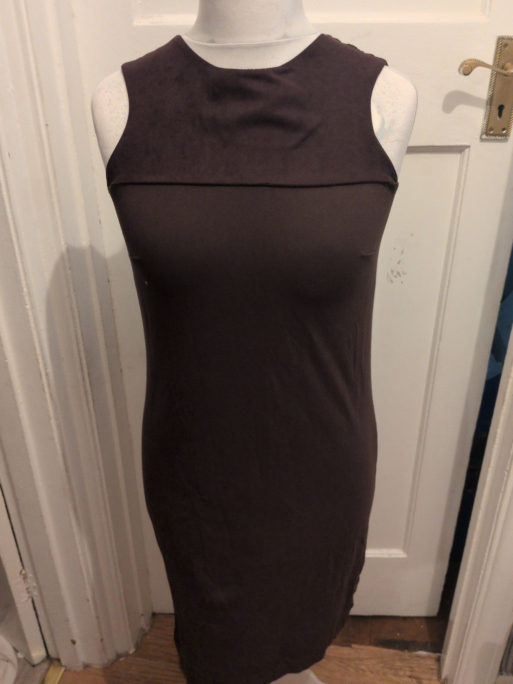 Dorothy Perkins 12 Dark Brown Sleeveless Dress