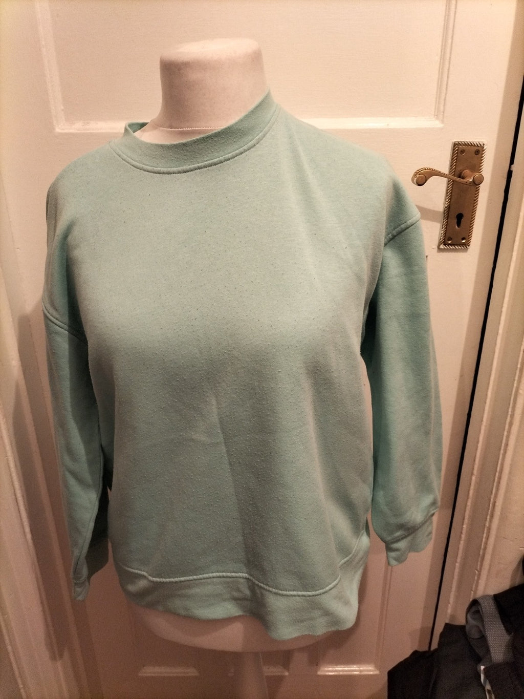 Ladies Primark Size Small 10-12 Aqua Long Sleeve Jumper