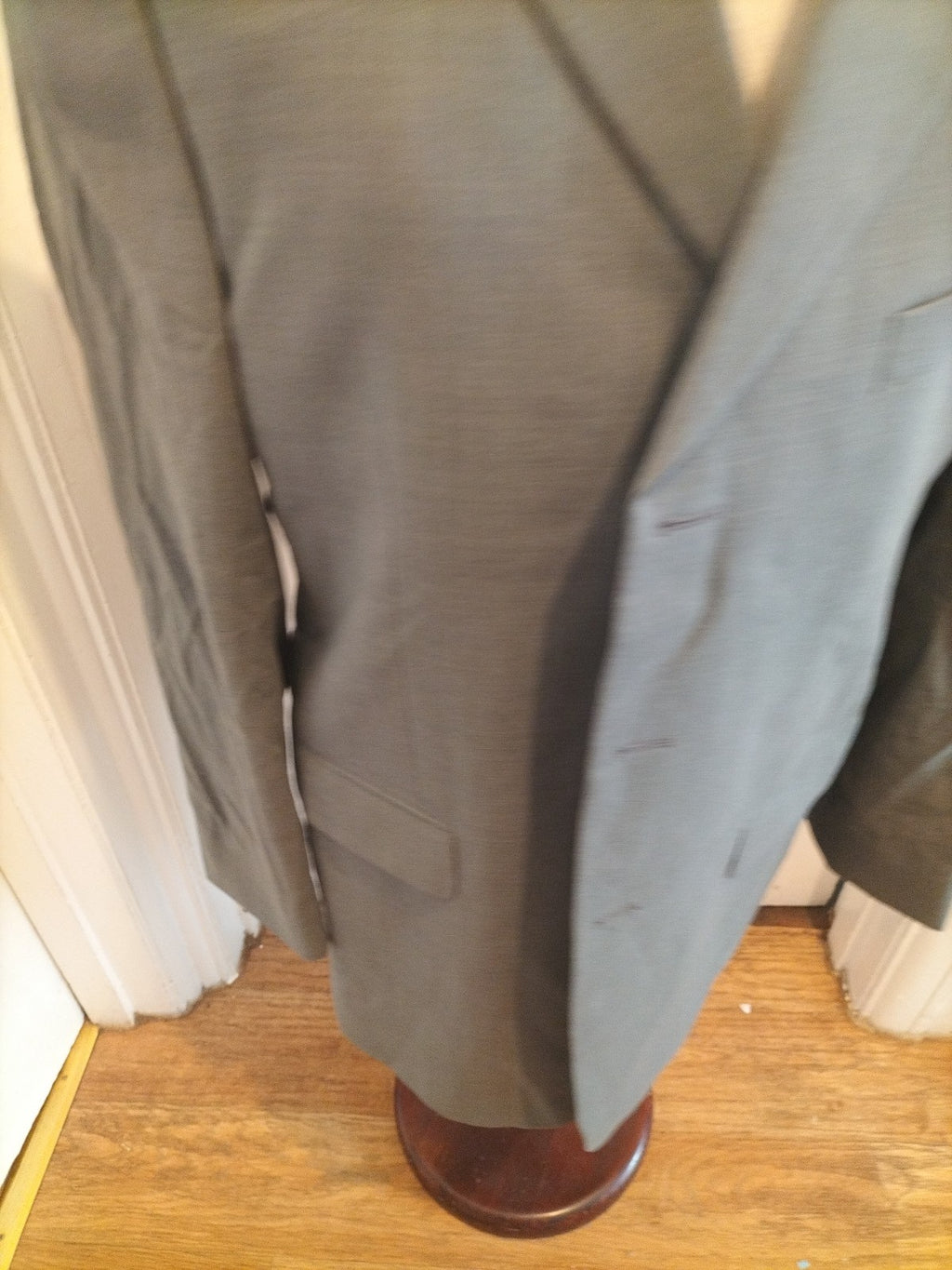 Mens Marks And Spencer Size 40" Grey Lined Padded Blazer