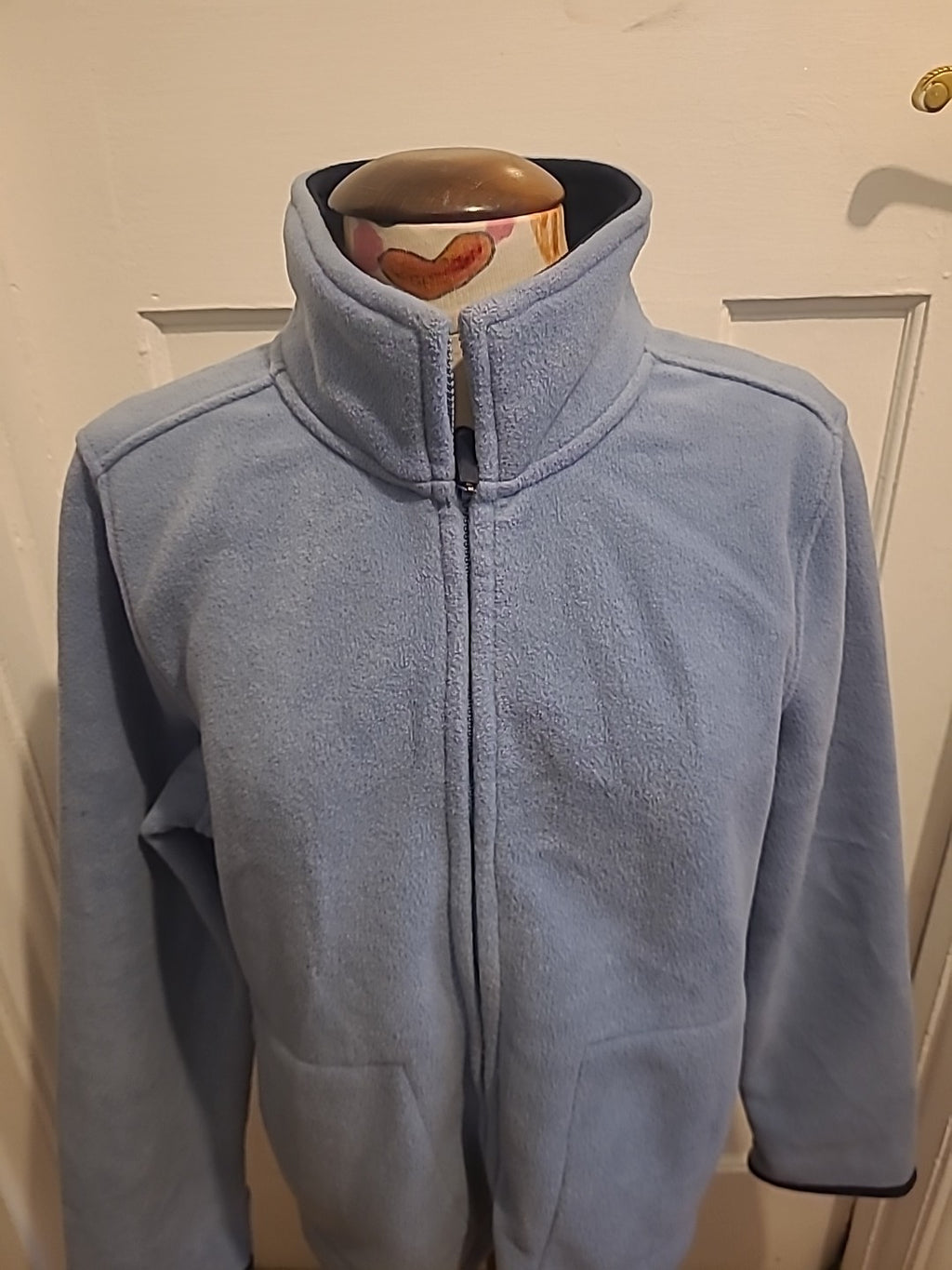Mens B.C Clothing Size Large Blue Zip Through Warm Jacket