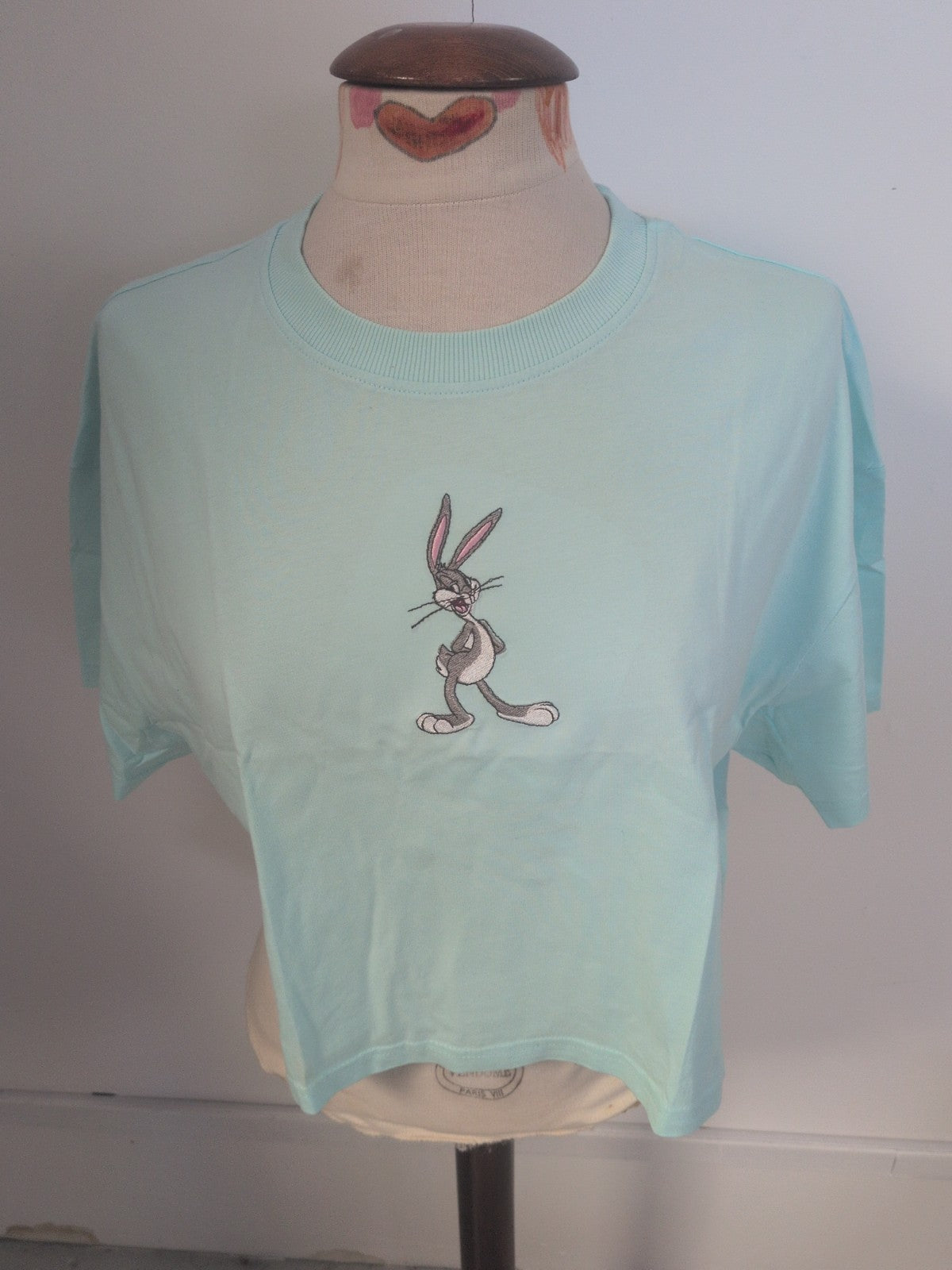 Primark Looney Tunes Large Turquoise Short Sleeve Printed Pyjama Top