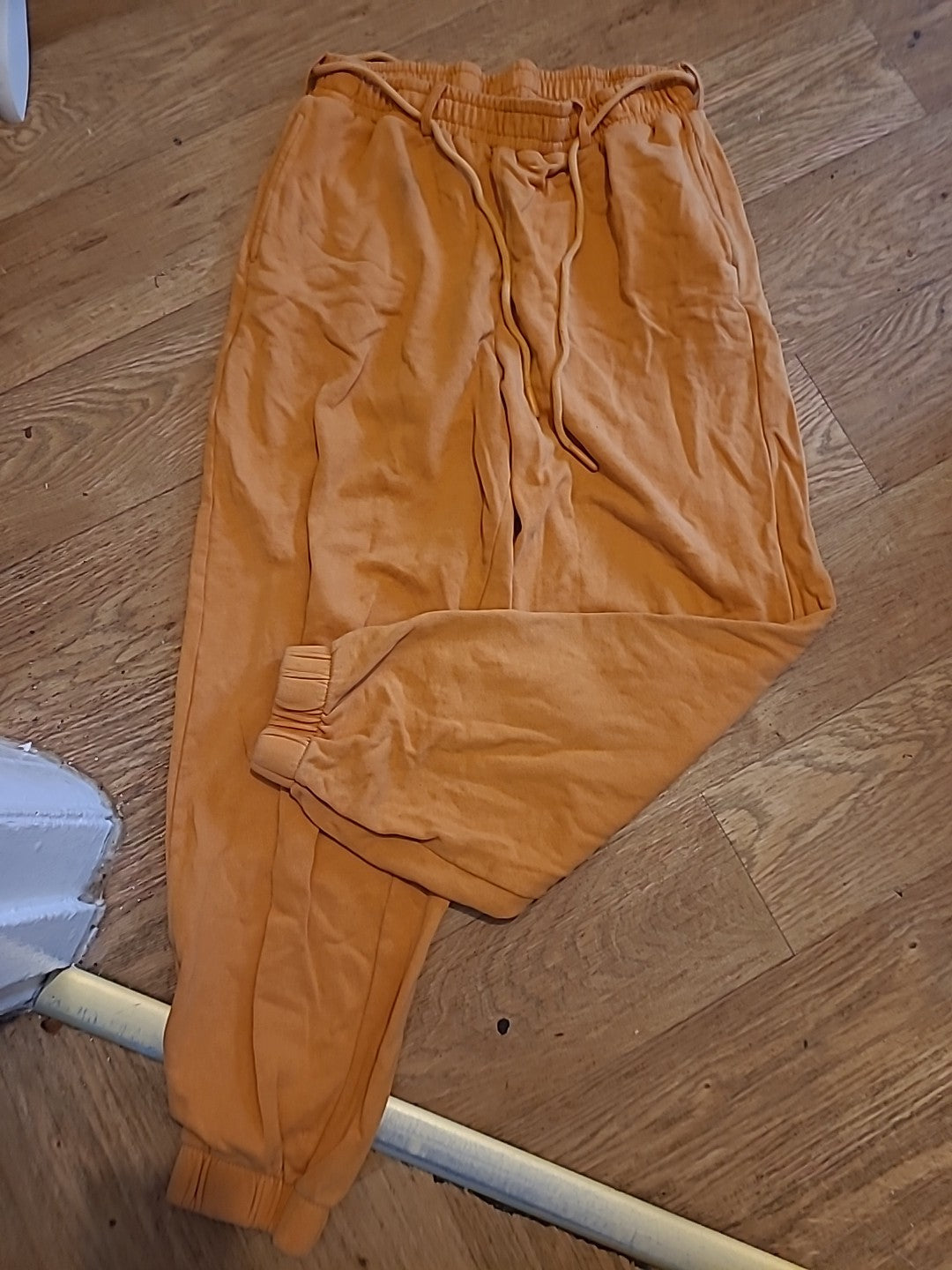 Ladies Collusion Size Medium Orange Elasticated Joggers