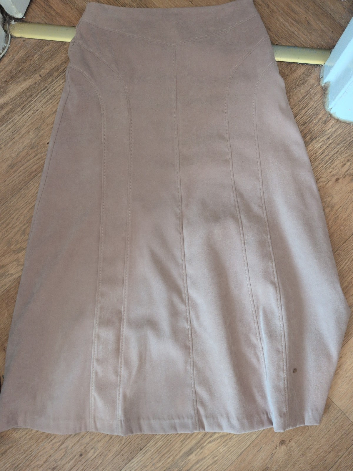 Primark 10 Flare Beige Lined Long Length Skirt