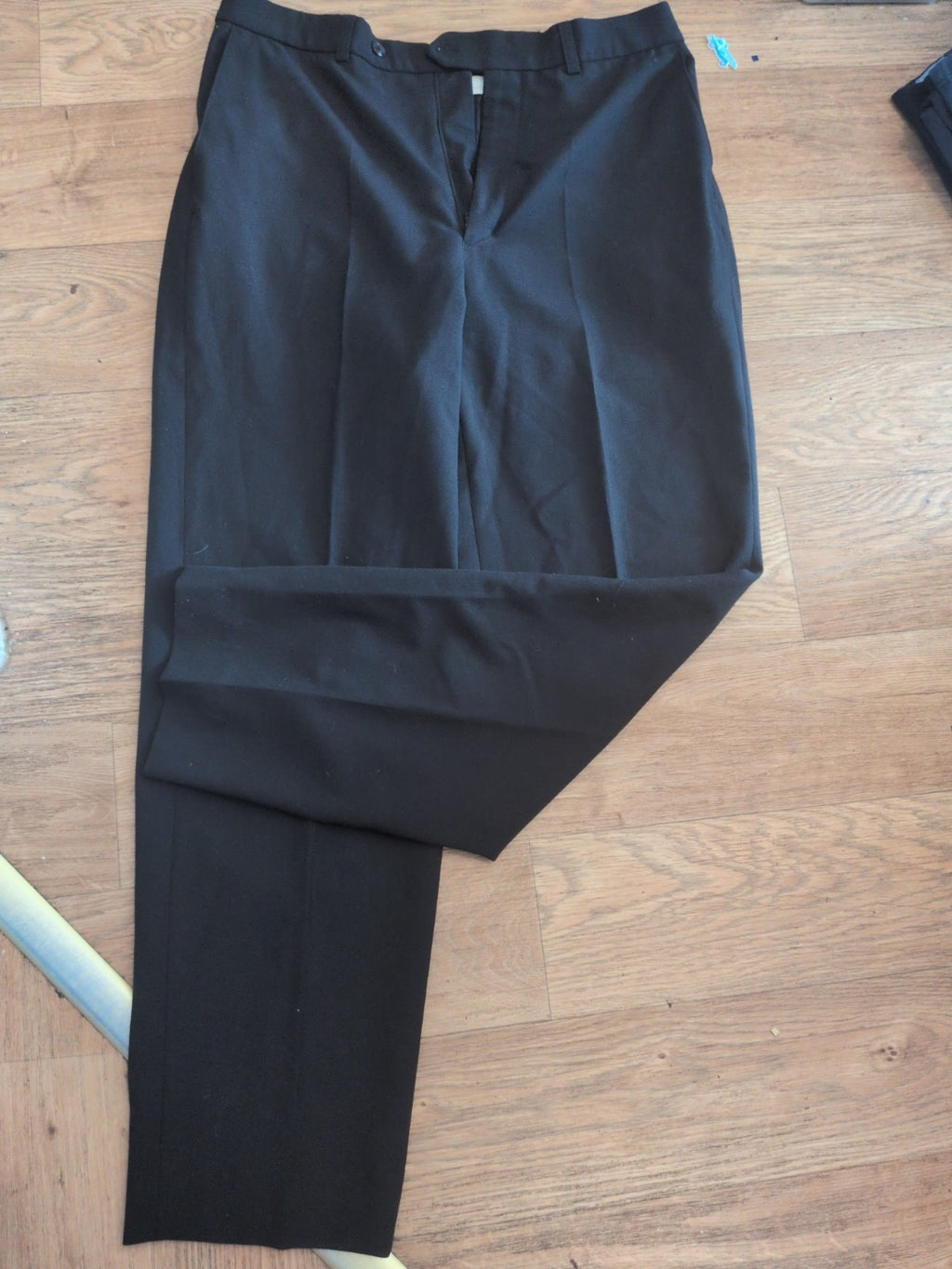 St Michael 34/31 Wool Rich Black Trousers