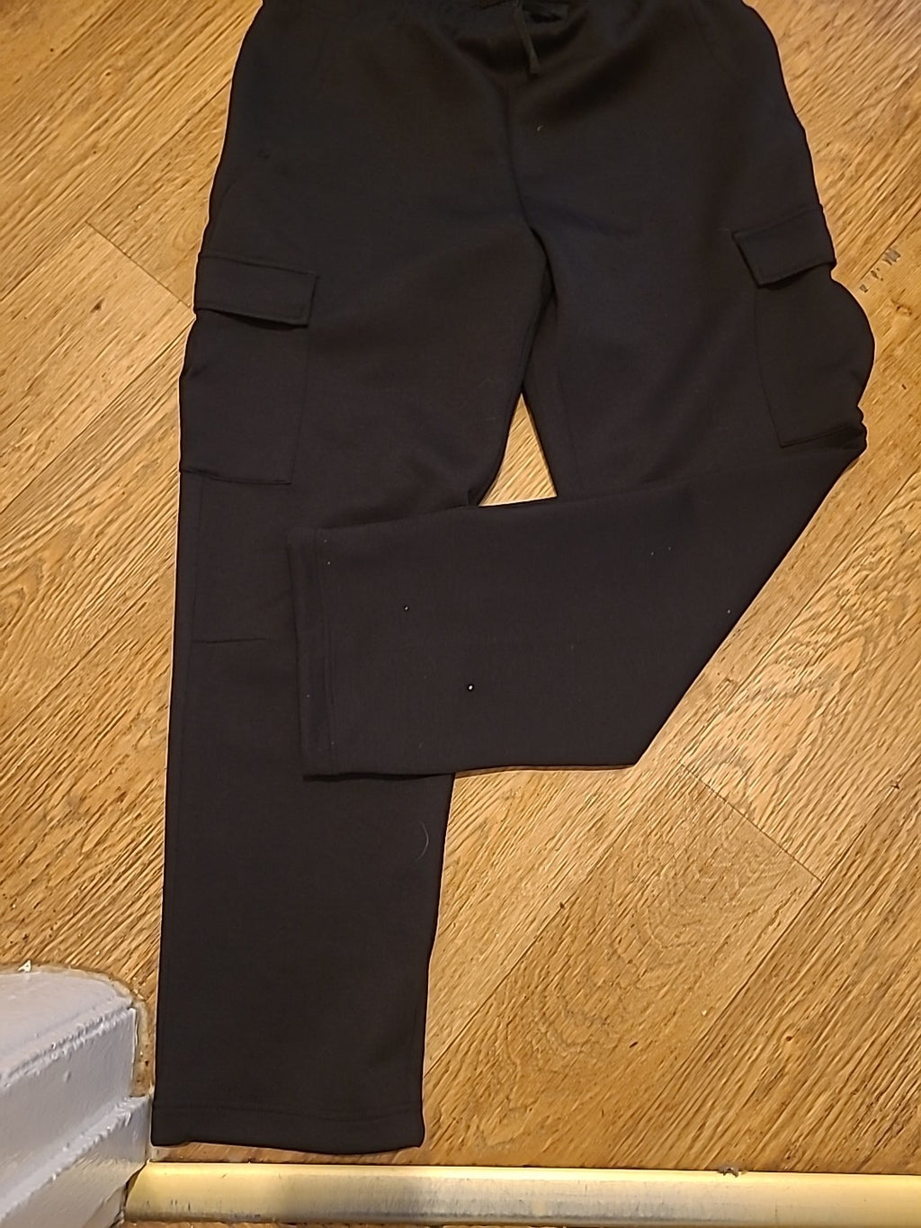 Ladies H&M Dry Move Tapered Fit Size 12-14 Black Tracksuit Bottoms