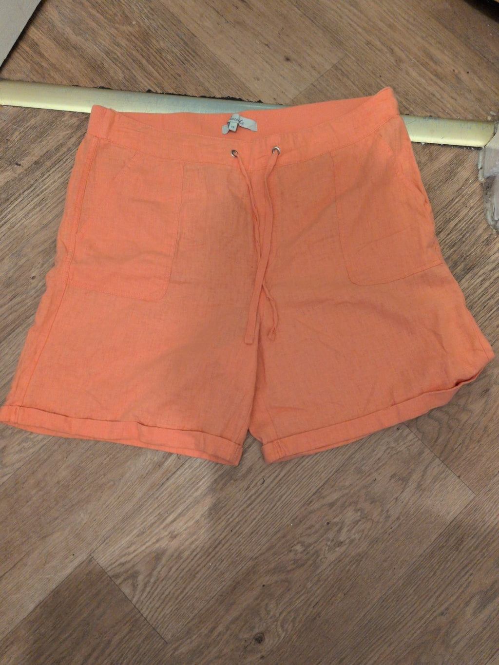 Peacocks 14 Orange Elasticated Bermuda Shorts