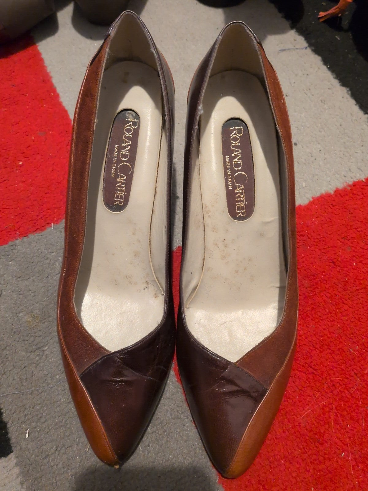 Roland Cartier 6.5 Brown Shoes(Damage On Heel)