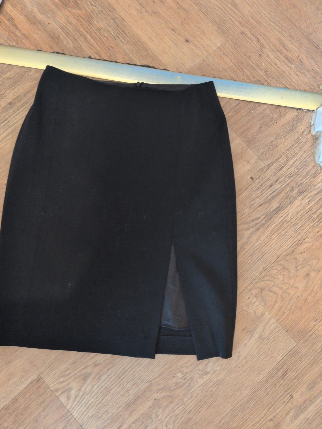 Ladies Size EU 42 Black Knee Length Skirt Lined