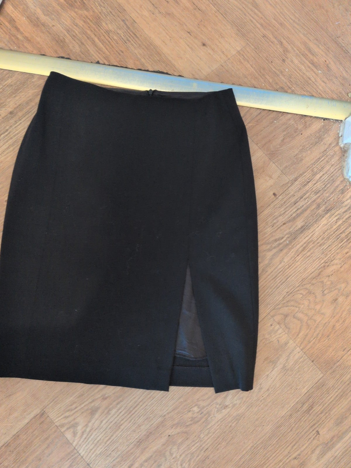 Ladies Size EU 42 Black Knee Length Skirt Lined