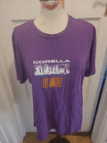 Mens Corella Size Large Purple Print Short Sleeve Tshirt