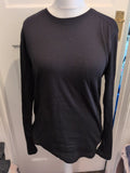 Esmara Large Black Round Neck Long Sleeve T-shirt