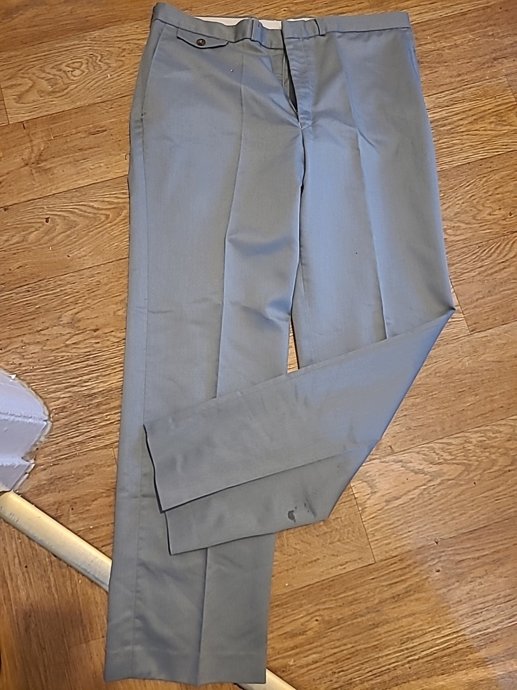 Mens Classic Apparel Size 38L Grey Formal Trousers