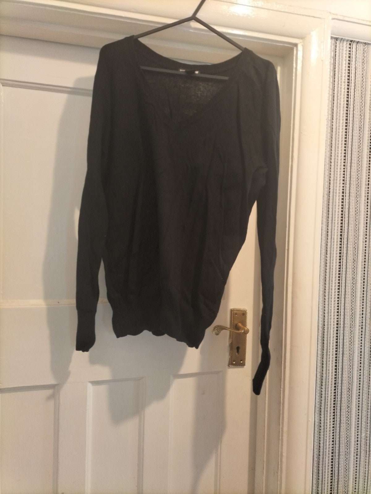 Ladies Basic H&M Black Jumper Size Small