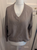 George 12-14 Grey V Neck Soft Pullover Jumper